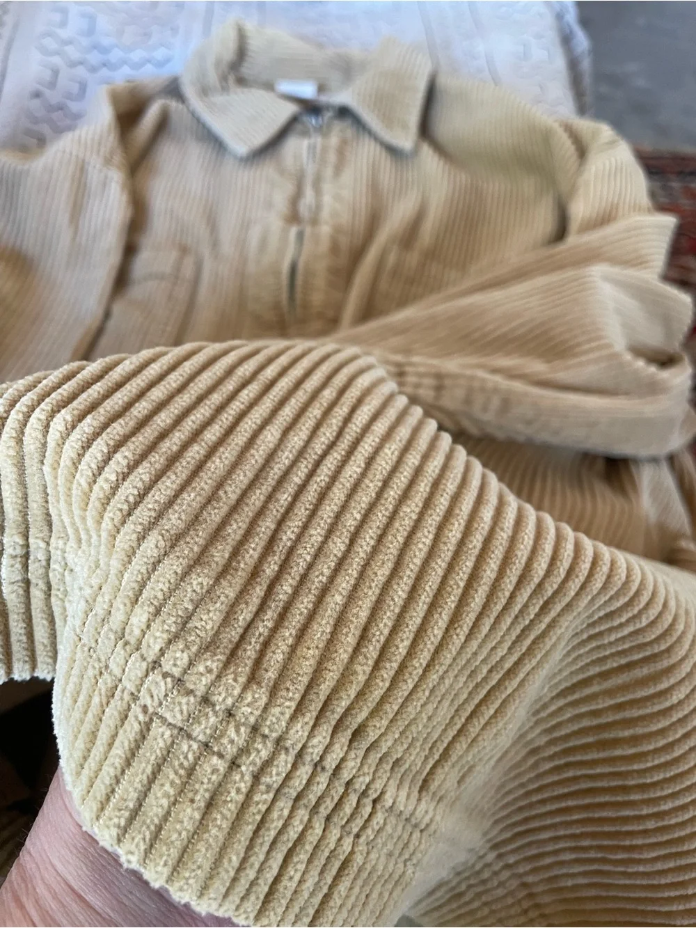 Vintage Corduroy Shirt Jacket in Camel